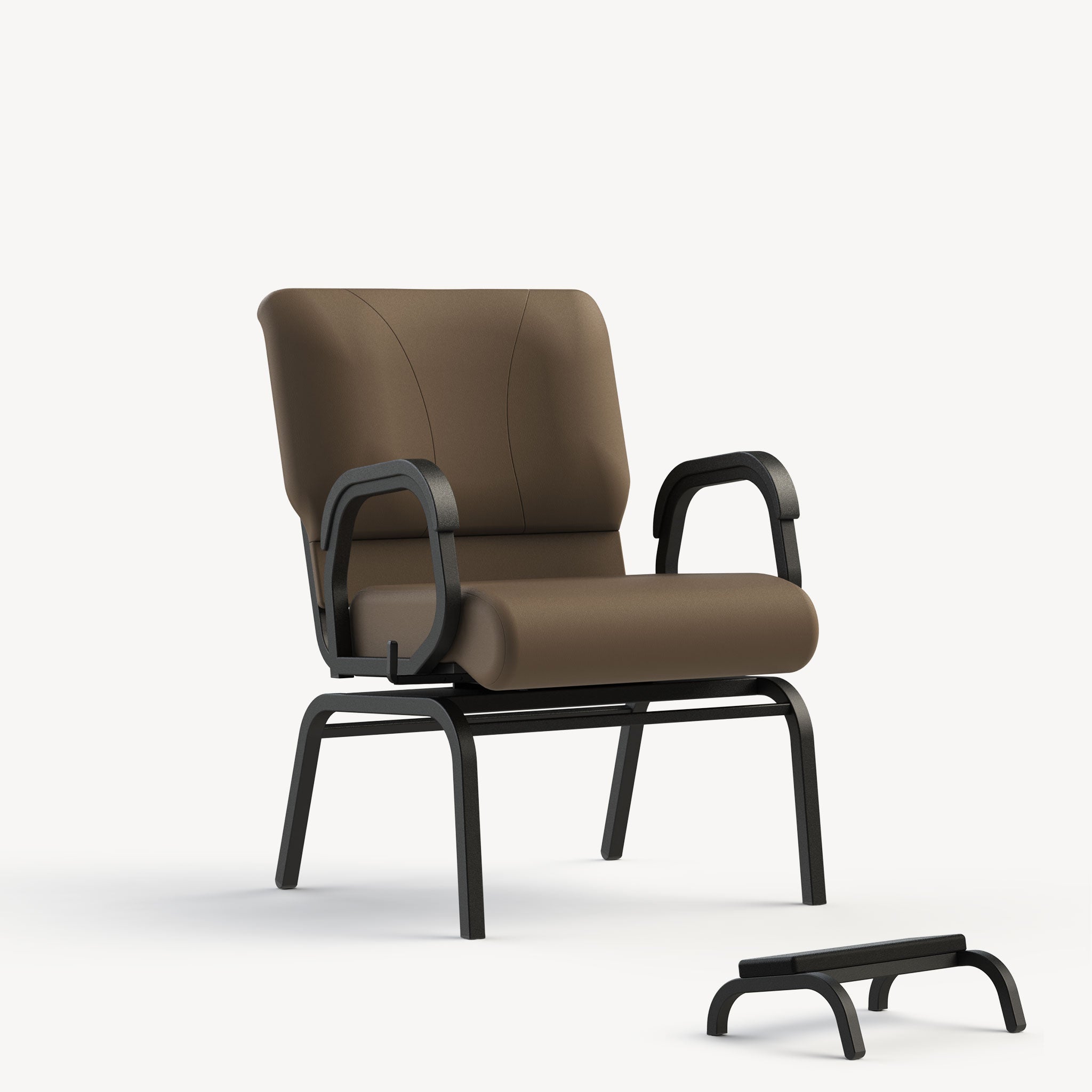 Parkinson’s swivel chair 20 inch height with foot stool for added comfort and support